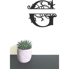 Hellove Dekoratif Ahşap Harf Monogram Harf 1 Adet Dekoratif Duvar Süsü