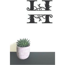 Hellove Dekoratif Ahşap Harf Monogram Harf 1 Adet Dekoratif Duvar Süsü