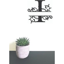 Hellove Dekoratif Ahşap Harf Monogram Harf 1 Adet Dekoratif Duvar Süsü