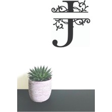 Hellove Dekoratif Ahşap Harf Monogram Harf 1 Adet Dekoratif Duvar Süsü