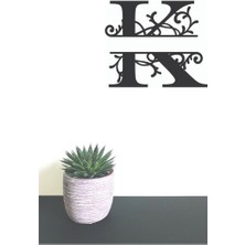 Hellove Dekoratif Ahşap Harf Monogram Harf 1 Adet Dekoratif Duvar Süsü