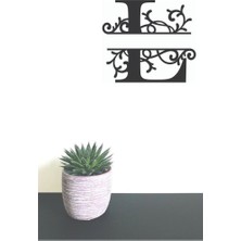 Hellove Dekoratif Ahşap Harf Monogram Harf 1 Adet Dekoratif Duvar Süsü