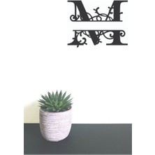Hellove Dekoratif Ahşap Harf Monogram Harf 1 Adet Dekoratif Duvar Süsü