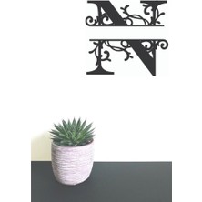 Hellove Dekoratif Ahşap Harf Monogram Harf 1 Adet Dekoratif Duvar Süsü