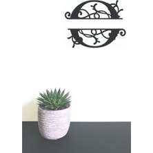 Hellove Dekoratif Ahşap Harf Monogram Harf 1 Adet Dekoratif Duvar Süsü