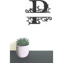 Hellove Dekoratif Ahşap Harf Monogram Harf 1 Adet Dekoratif Duvar Süsü