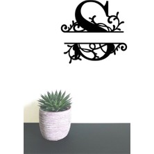 Hellove Dekoratif Ahşap Harf Monogram Harf 1 Adet Dekoratif Duvar Süsü