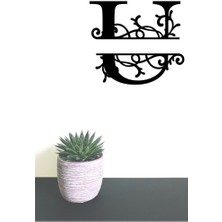Hellove Dekoratif Ahşap Harf Monogram Harf 1 Adet Dekoratif Duvar Süsü