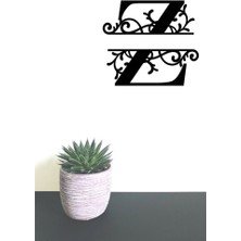 Hellove Dekoratif Ahşap Harf Monogram Harf 1 Adet Dekoratif Duvar Süsü