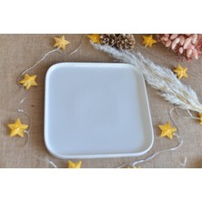 Şirin Eşyalarım Porselen Kare Tabak Orta Boy 23 cm
