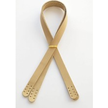 Angel Çanta Aksesuar Ham Renk Gerçek Deri 70X2 cm Çift Sap