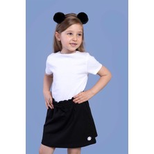 Toontoy Kids Toontoy Kız Çocuk Cep Detaylı Papatya Nakışlı Etek