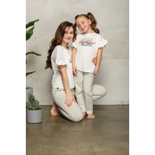 L10031 Best Friend Kadın Pijama Takımı.anne ve Kız Ayrı Satılır