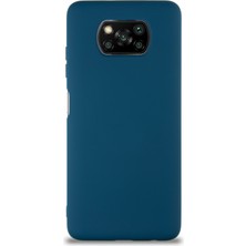 Kzy Xiaomi Poco X3 Pro Kapak Içi Kadife Soft Logosuz Lansman Silikon Kılıf - Petrol Mavisi