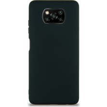 Kzy Xiaomi Poco X3 Pro Kapak Içi Kadife Soft Logosuz Lansman Silikon Kılıf - Siyah