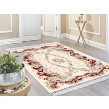 Dekoreko Ipek Dijital Saçaklı Kaymaz Taban Yıkanabilir Halı 1837 Desen 2