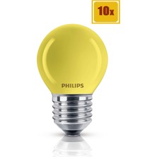 Philips Party 15W E27 220-240V P45 Ye 1CT/10X10F 10'lu Set