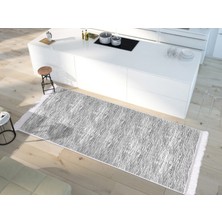 Dekoreko Inci Dijital Saçaklı Yıkanabilir Kaymaz Taban Halı 1812 Desen 1