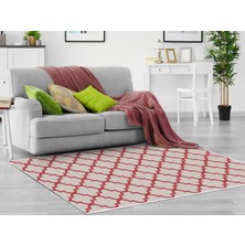 Dekoreko Inci Dijital Saçaksız Yıkanabilir Kaymaz Taban Halı 1882 Desen 3