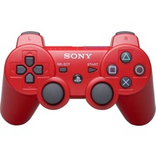 Oyun Kolu Kablosuz Playstation 3 Gamepad Wıreless Controller Ps3 Dualshock3 Kırmızı Oyun Kolu