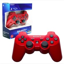Oyun Kolu Kablosuz Playstation 3 Gamepad Wıreless Controller Ps3 Dualshock3 Kırmızı  Oyun Kolu