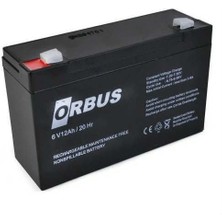 Orbus 6 Volt 12 Amper Oyuncak Jeep Çocuk Arabası Aracı Arabası Oto Aküsü Pili Bataryası 6V12AH/20HR