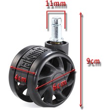 poligonofis Oyuncu Koltuğu Tekeri Ofis Koltuğu Tekeri Büro Koltuğu Tekeri Pimli Teker