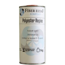 Fiber Elyaf Kompozit Fiber Elyaf Polyester Reçine 1kg. (Sertleştiricili)+Mek 10 Gr.