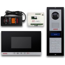 AUDIO 27 Daire Görüntülü Diafon Paketi  (Siyah)