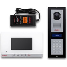 AUDIO 4 Daire Görüntülü Diafon Paketi  (Beyaz)