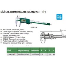 Insize Dijital Kumpas Standart Tip 1108-150