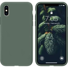 Casetify Apple iPhone Xr Kılıf Liquid Lansman Silikon Haki Yeşil