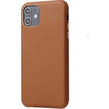 Case 4U Apple iPhone 11 Kılıf Eyzi Kapak Kahverengi