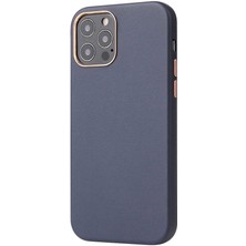 Case 4U Apple iPhone 12 Pro Max Kılıf Eyzi Kapak Lacivert