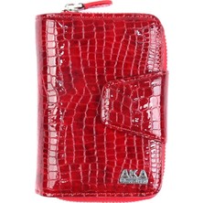 Rugan Kırmızı Deri Kadın Cüzdanı 402