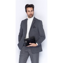 Siyah Lazer Desenli -Deri El Çantası 319