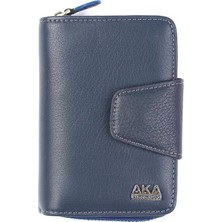 Lacivert Deri Kadın Cüzdanı 402