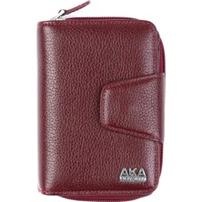 Bordo Deri Kadın Cüzdanı 402