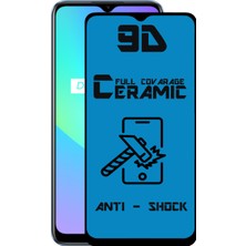 Case World Real Me C25 Tam Kaplayan Seramik Nano Esnek Ekran Koruyucu Cam Şeffaf