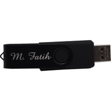Baskı Adresi Isme Özel 16 GB USB Bellek - Siyah