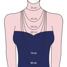 Akyüz Gümüş 60 cm Tilki Kuyruğu Beyaz Gümüş Zincir