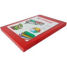 Türkay 40x25x2 cm Polietilen Kesme Tahtası Kesim Levhası Kırmızı 4719