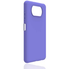 kilifone - Xiaomi Poco X3 - Kılıf Mat Soft Esnek Biye Silikon - Mor - T16644