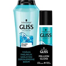 Gliss Şampuan 400ML + Sıvı Saç Kremi 200ML Million Gloss