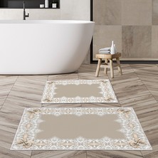 Alanur Home Alanur Trend Kaymaz Taban Dijital Banyo Takımı KT450 Vizon