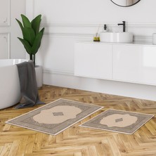 Alanur Home Alanur Trend Kaymaz Taban Dijital Banyo Takımı KT455 Vizon