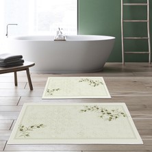 Alanur Home Alanur Trend Kaymaz Taban Dijital Banyo Takımı KT459 Yeşil