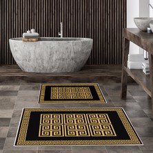 Alanur Home Alanur Trend Kaymaz Taban Dijital Banyo Takımı KT461 Gold