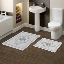 Alanur Home Alanur Trend Kaymaz Taban Dijital Banyo Takımı KT462 Gri