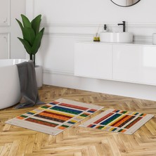 Alanur Home Alanur Trend Kaymaz Taban Dijital Banyo Takımı KT464 Multi